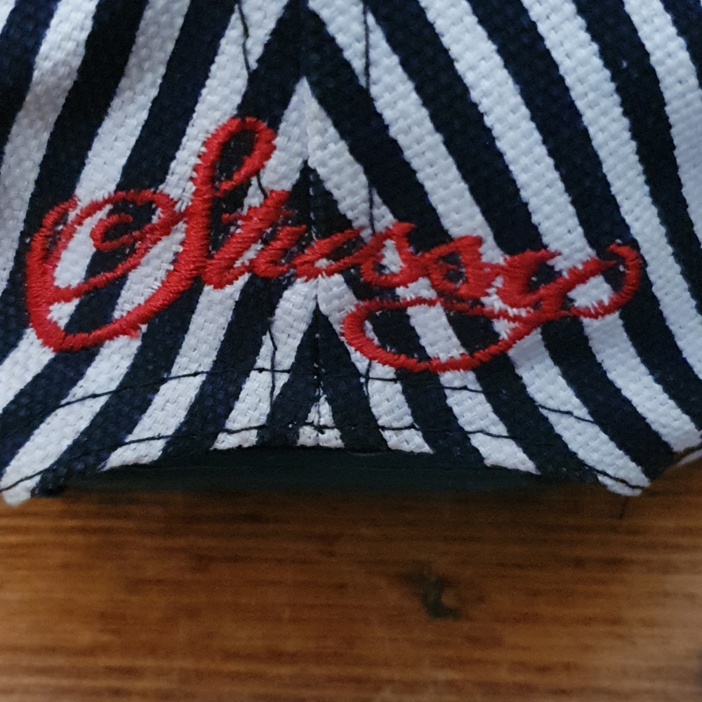 Blue and White Stussy Cap Red Logo - Picture 3 of 8